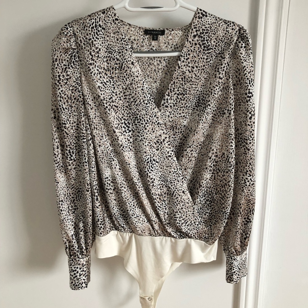 DYNAMITE print blouse body-suit Size S-M